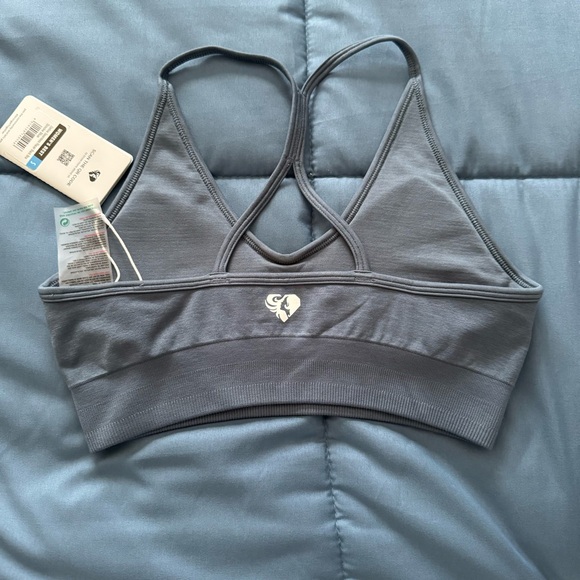 NWT! Women’s Best Light Blue Sports Bra (Small) - Picture 4 of 9